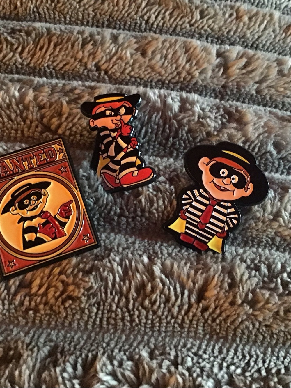 Hamburglar Character magnet Set - Black, Red & Yellow